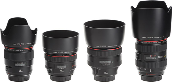 Canon-L-Lenses-Comparison-With-Hoods